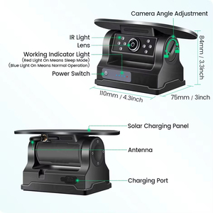 4 1080P Magnetic Solar Charging Wireless Backup DVR Recorder Camera avec 10 ''BSD Monitor pour Truck/BUS/RV/Trailer/Forklift - Product Image 3