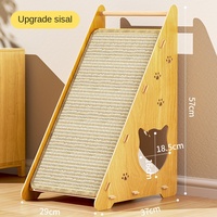 Grand grattoir pour chat en plaque composite moderne, mural vertical, durable, antidérapant, résistant à l'usure, sans éclats, triangulaire, simple, pour canapé