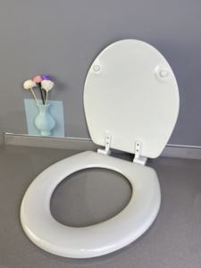 Asiento <span class=keywords><strong>de</strong></span> inodoro no blando MDF <span class=keywords><strong>de</strong></span> 17 "para inodoro, <span class=keywords><strong>precio</strong></span> <span class=keywords><strong>de</strong></span> fábrica, cierre no suave, asiento <span class=keywords><strong>de</strong></span> inodoro Rosa ecológico <span class=keywords><strong>de</strong></span> Color blanco para Baño - Product Image 5