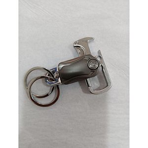 Multifunctional Keychain <b>Car</b> <b>Key</b> Pendant Zinc Alloy Black Beer Opener <b>Key</b> <b>Ring</b> Creative Modern Art Style - Product Image 4