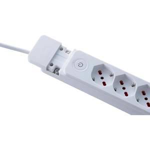 Regleta de alimentación Rosi de 4 tomas, 220V, cable de 1.5m con enchufes Schuko y interruptor, cable de extensión - Product Image 4