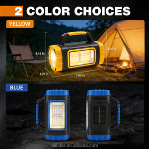 Linterna Solar de Emergencia Recargable, 300 Lúmenes, 8 Modos, Batería de 2000 mAh, LED USB, Portátil, Resistente al Agua IP54, Luz Cálida de 3500K - Product Image 5