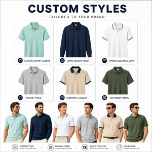 Polo de Alto Rendimiento de Seda Helada de 200g con Logotipo Personalizado para Hombre, Secado Rápido, Absorción de Humedad, Transpirable, para Negocios y Golf - Product Image 4