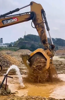 Cucharón Rotatorio MONDE para Excavadora Ligera, Malla Intercambiable para Clasificación de Suelo y Paisajismo