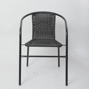 Interno-esterno <span class=keywords><strong>giardino</strong></span> <span class=keywords><strong>giardino</strong></span> Patio ristorante bistrot Rattan pila sedia da pranzo da esterno <span class=keywords><strong>poltrona</strong></span> impilabile - Product Image 5