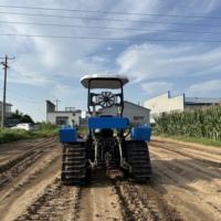 Tracteur à chenilles haute durabilité 120 CV, réservoir diesel grande capacité, boîte de vitesses puissante pour le labour et l'herseage des terres argileuses