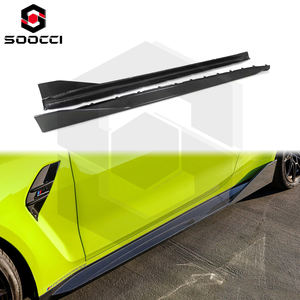 ألواح جانبية من ألياف الكربون الحقيقية بتصميم MP لسيارات BMW M3 G80 G81 وM4 G82 G83، لوحات حماية سفلية للأبواب بتصميم <span class=keywords><strong>M</strong></span> Performance، متوافقة مع المعايير الأصلية - Product Image 1