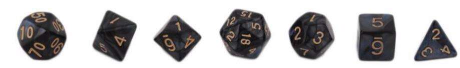 Noir avec lignes dorées