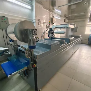 नेतृत्व विश्व कस्टम मांस वैक्यूम त्वचा पैकिंग मशीन खिंचाव फिल्म खिंचाव फिल्म पैकेजिंग लाइन के लिए