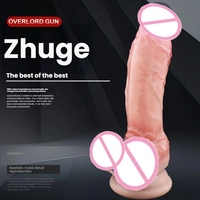 Realistischer Silikon-Dildo Vibrator Wasserdicht Weich Starker Saugnapf Freihändig G-Punkt Anales Spiel Umweltfreundlich Körpersicher für Erwachsene