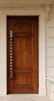 Poignée de porte double en laiton antique de luxe sur mesure