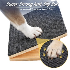 Rampe d'escalier pliable en bois pour animaux de compagnie, escalier intérieur pour chien, tapis antidérapant, rampe pour chien âgé, escalier personnalisable - Product Image 4