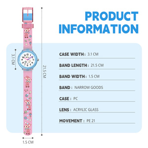 Reloj de pulsera de dibujos animados de ciervo bebé de nuevo diseño Premium para niñas niños reloj de moda con movimiento de cuarzo de 31mm - Product Image 6