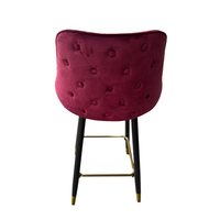 Tabouret de bar moderne de luxe nordique, pliable, durable, avec cadre en métal, pivotant à 360 degrés, pour hôtel, salle à manger, cuisine