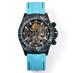Reloj Deportivo Multifuncional de Fibra de Carbono Color Azul Negro para Jóvenes, con Fecha Automática, Ultraligero, para Tenis, Bádminton y Baloncesto - Product Image 1
