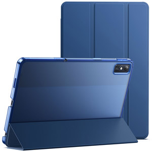 Étui pour <span class=keywords><strong>Lenovo</strong></span> <span class=keywords><strong>Tab</strong></span> <span class=keywords><strong>M10</strong></span> 5G 10.61 pouces, étui de <span class=keywords><strong>protection</strong></span> mince à dos translucide à trois volets pour tablette, réveil/veille automatique - Product Image 1