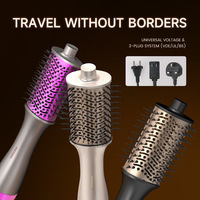 Brosse à air chaud PRITECH 1200W, sèche-cheveux et volumateur en une seule étape, 3 températures, 2 vitesses, peigne de coiffage professionnel pour salon, cordon rotatif