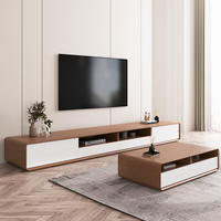 Mueble de TV MEGA clásico moderno de lujo, muebles de metal de alta calidad con almacenamiento para sala de estar