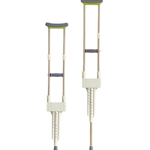 <b>Crutch</b> 45Cm White Adjustable Aluminum Alloy For Elderly And Disabled Rehabilitation Support <b>Walking</b> Aid - Product Image 2