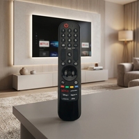 Télécommande intelligente HUAYU MR24GA avec fonction de pointeur laser, commande vocale, télécommande magique pour TV, remplacement pour LG