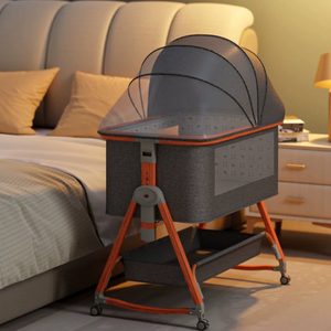 Cuna Móvil para Bebé, Acoplable a Cama de Adulto, con Cambiador Integrado, Diseño Transfronterizo, <span class=keywords><strong>Cesta</strong></span> de Dormir, Cuna de Cabecera - Product Image 4