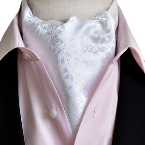 Nouvelle écharpe personnalisée hommes chemise affaires cou écharpe Double face Design costume chemise <span class=keywords><strong>soie</strong></span> écharpe Mans <span class=keywords><strong>Ascot</strong></span> cravate - Product Image 3