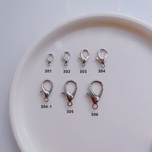 Nóng bán bạc mạ vàng trang sức tôm hùm Clasp với vòng Hoop cho vòng đeo tay vòng cổ Kết nối 1000 cái/túi - Product Image 4