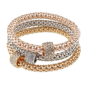 <span class=keywords><strong>Lot</strong></span> 3 Couleurs Bracelets Élastiques pour Femmes Arbre Vie Cristal Hibou Clé Serrure Note De Musique Papillon Coeur Charme <span class=keywords><strong>Bracelet</strong></span> À La Mode - Product Image 2