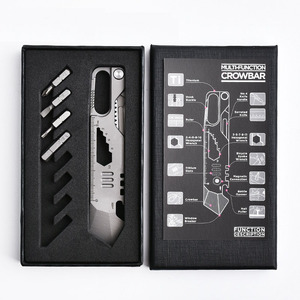 LFEDC Outil multifonction portable en alliage de titane pour homme, avec couteau intégré, idéal pour l'extérieur et comme cadeau - Product Image 3