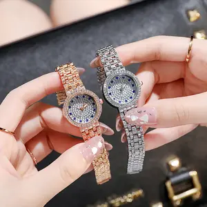 5017 Foreign trade new women watch full drill Roman digital lady versatile quartz watch