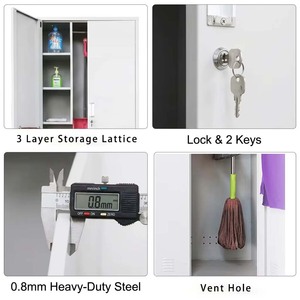 Armadio Moderno Industriale Utop <span class=keywords><strong>per</strong></span> Forniture di Pulizia, Armadietto <span class=keywords><strong>per</strong></span> Casa, Ufficio, Palestra, Scuola, Camera da Letto, Contenitori <span class=keywords><strong>per</strong></span> Pulizie - Product Image 3