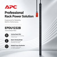 Bloc d'alimentation vertical APC Schneider EPDU1232B pour armoire, triphasé 230V 32A, entrée de puissance 22KW/11KW