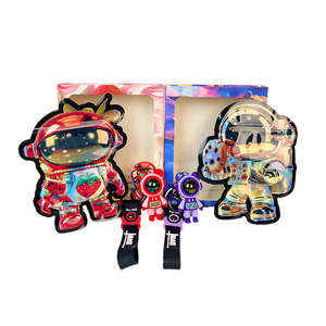 Sacchetti Mylar Creative Spaceman 3.5 con Scatola e Giocattolo 3D, Antiodore con Finestra per Confezionamento di Prodotti Commestibili - Product Image 1