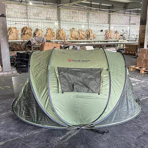 <span class=keywords><strong>Tente</strong></span> de camping monocouche trois saisons pour 3-4 personnes, ouverture instantanée en une seconde, entièrement automatique, ouverture par lanceur manuel, imperméable, en polyester 210T - Product Image 2