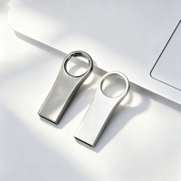 Clé USB en métal avec logo personnalisé, 2 Go, 4 Go, 8 Go, 16 Go, 32 Go, 64 Go, 128 Go, USB 2.0, haute vitesse, clé USB, disque mémoire