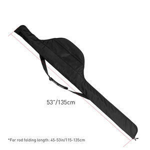 Sac de rangement portable pour cannes à pêche, léger et pliable, pour 2 cannes avec moulinets, équipement de pêche, <span class=keywords><strong>voyage</strong></span> - Product Image 3