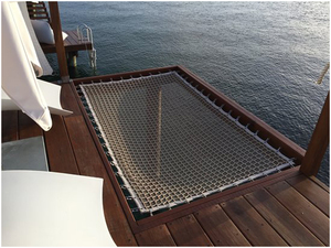 Cama Suspensa DIY para Teto Interno com Rede de Aço Inoxidável, Capacidade de 210kg/m para Crianças e Adultos - Product Image 3