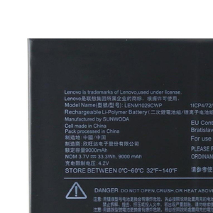 Nouvelle batterie d'ordinateur portable d'origine LENM1029CWP 3.7V 33.3Wh pour ordinateur portable Lenovo IdeaPad Miix 310-10ICR 5B10L13923 - Product Image 2
