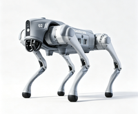 Robot chien à quatre pattes Unitree Go2EDU U2 avec navigation autonome LiDAR 3D pour les tests et expériences en extérieur sur les campus