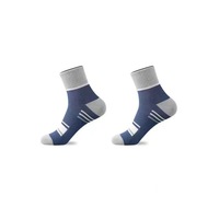 Chaussettes mi-mollet pour hommes printemps-automne en polyester-coton, antidérapantes, absorbantes, respirantes, décontractées, vente en gros