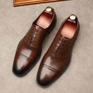 Zapatos de Cuero Genuino Hechos a Mano de Primera Calidad para Hombre - Calzado Formal Estilo Oxford Tallado - Product Image 5