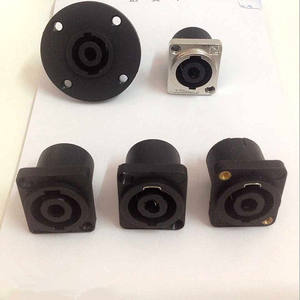 Conector XLR Profesional de Cuatro Núcleos para Altavoz, Cable de Audio de 4 Núcleos con Amplificador de Potencia, Conector Cuadrado Ohm - Product Image 4