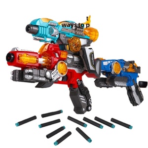 Pistola de Juguete Transformable 3 en 1, Estilo Mecha, Lanzador Neumático Manual con Diseño de Mecha Transformable - Product Image 1