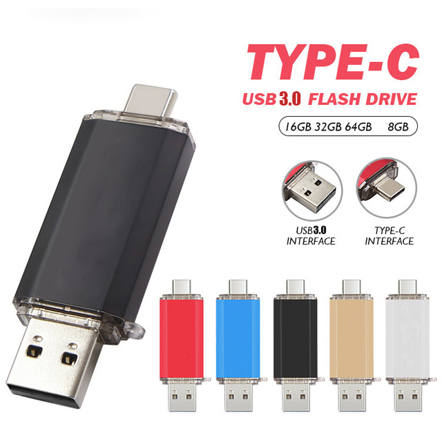 Type C 2.0 USB Flash Drive Pen Drive High Quality 8GB Micro Usb Stick 16GB 32GB 64GB for Type-C Pendrive Flash Usb Pen Drive