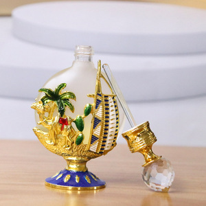 Frascos de Perfume de Vidrio Recargables de 6 ml para Aceites Esenciales y Attar, con Decoración - Product Image 5