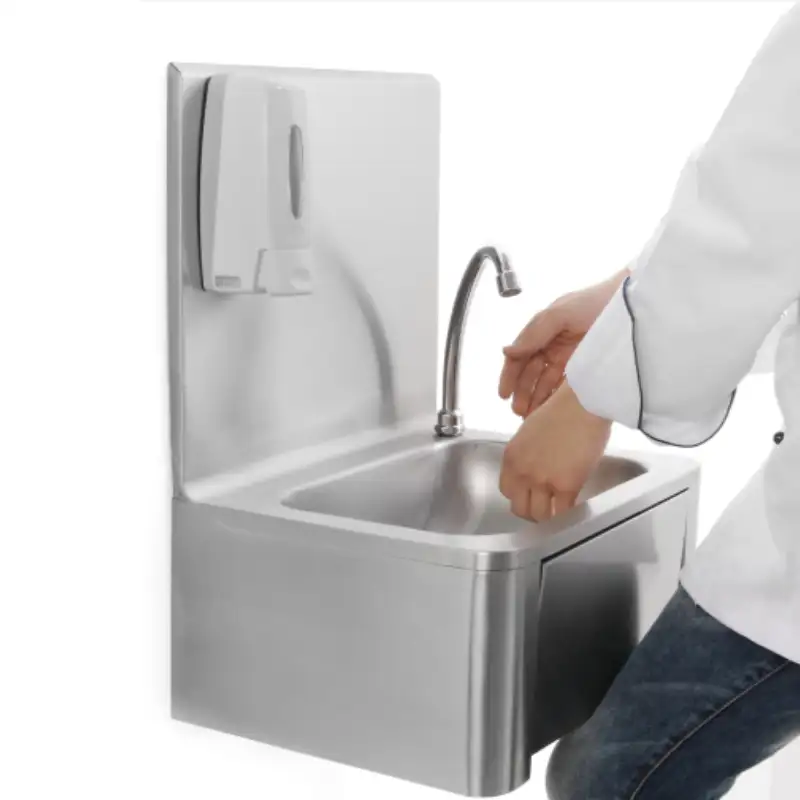 อ่างล้างมือในครัว,อ่างล้างมือทำจากสเตนเลสสตีลหัวเข่าอ่างล้างมือสำหรับงานอุตสาหกรรม