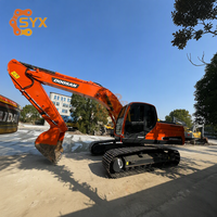 Équipement lourd d'origine coréenne DOOSAN DX225LC 1,05 m 22 tonnes, excavatrice sur chenilles d'occasion pour travaux de construction sur site