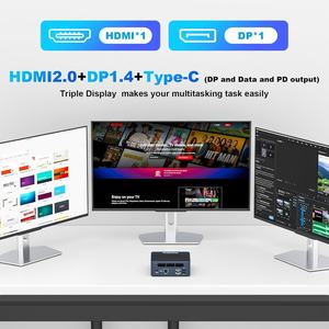 ใหม่ <span class=keywords><strong>awow</strong></span> W-11 Pro <span class=keywords><strong>Mini</strong></span> <span class=keywords><strong>PC</strong></span> 12th เจนเนอเรชัน Intel Core I5-12600HX 16เรื่องความละเอียด4.6 GHz UHD กราฟิก16 GB DDR4 512 GB PCIe3.0 SSD UK - Product Image 3