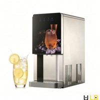 Machine à eau glacée portable en acier inoxydable avec affichage numérique, 5L, 220V, pour bureau et salle de pause