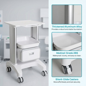Carrito de Belleza de Metal y Plástico de Alta Estabilidad para Salón Profesional, Mantenimiento y Almacenamiento de Equipos - Product Image 5